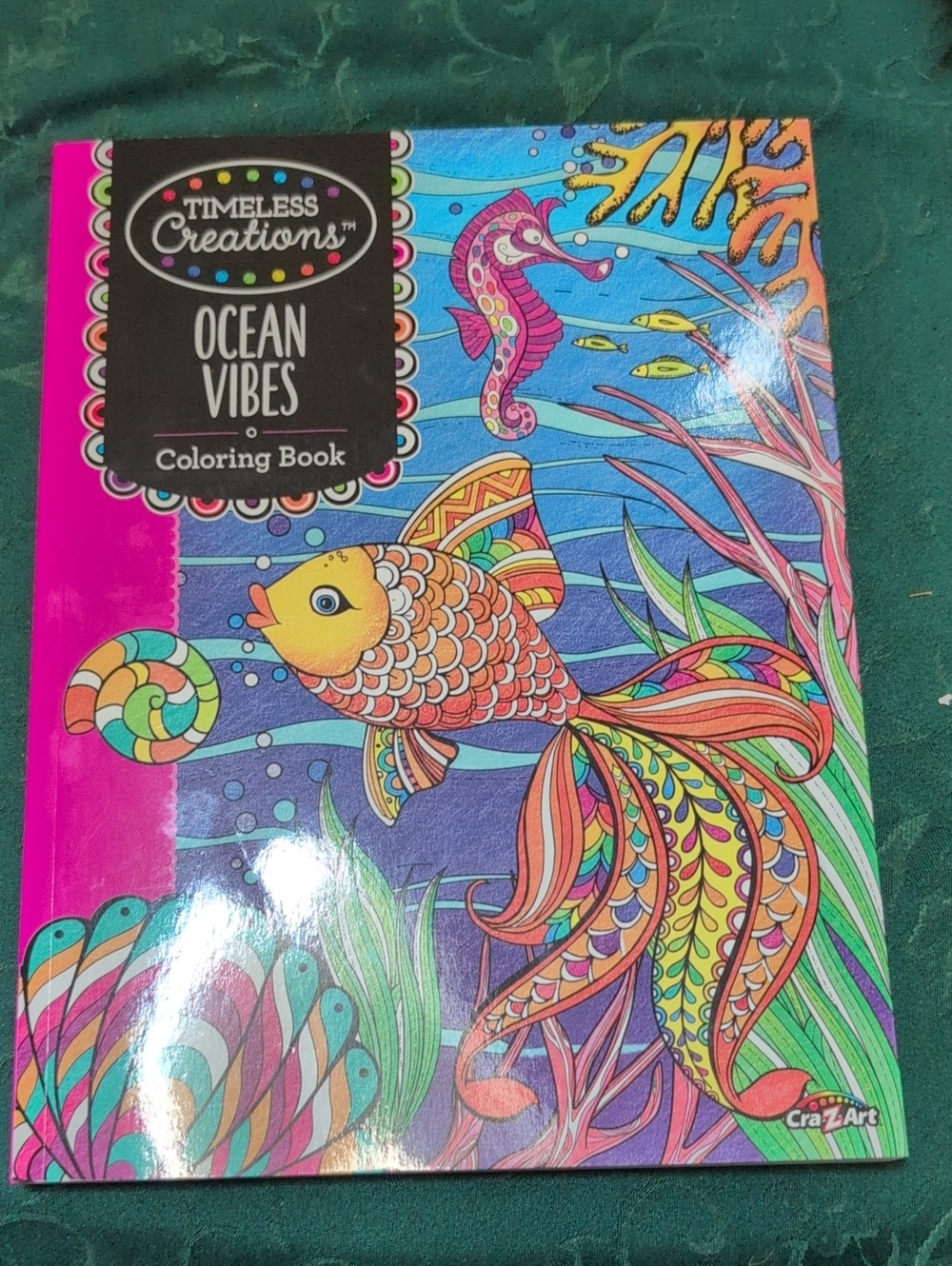 Timeless Creations Ocean Vibes Coloring Book - Bright Multi-Color